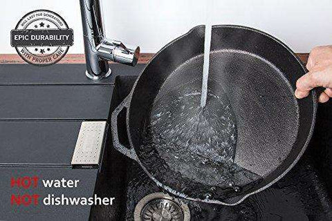 Fresh Australian Kitchen Pre-Seasoned Cast Iron Skillet 12.5 Inch.