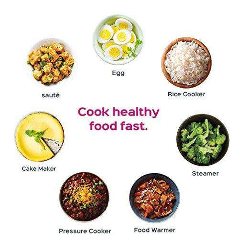 Instant Pot LUX60 V3 6 Qt 6-in-1 Muti-Use Programmable Pressure Cooker, Slow Cooker, Rice Cooker, Sauté, Steamer, and Warmer