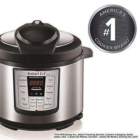Instant Pot LUX60 V3 6 Qt 6-in-1 Muti-Use Programmable Pressure Cooker, Slow Cooker, Rice Cooker, Sauté, Steamer, and Warmer