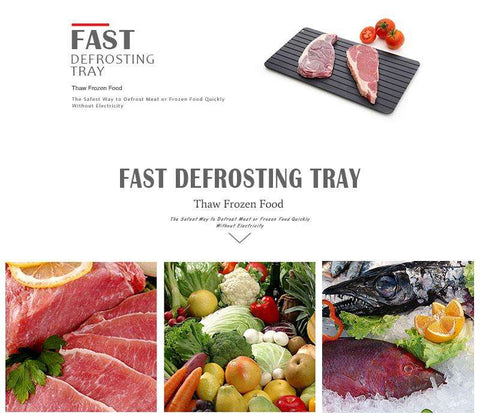 Fast Defrosting Tray - The Safest Way to Defrost Meat or Frozen Food