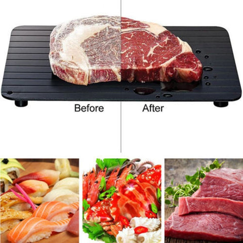 Defrosting Trays Thaw Frozen Meat Beef Fish Seafood Chicken Defrost Tray In Minutes Home Restaurant Fast Thawing Kitchen Tools