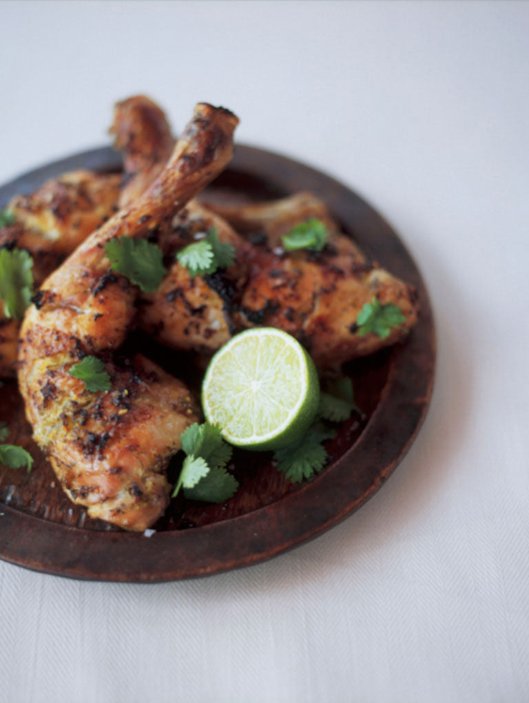Barbecued thai chicken legs