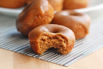 Baked Gingerbread Mini Donuts