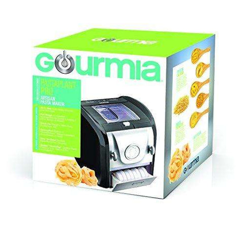 Gourmia GPM630 One Touch Automatic Pasta Maker - Mixes, Kneads & Extrudes -13 Shaping Discs, Makes 1LB Spaghetti, Macaroni, Fettuccine Lasagna & More Bonus Ravioli and Sausage Maker & Free Recipe Book
