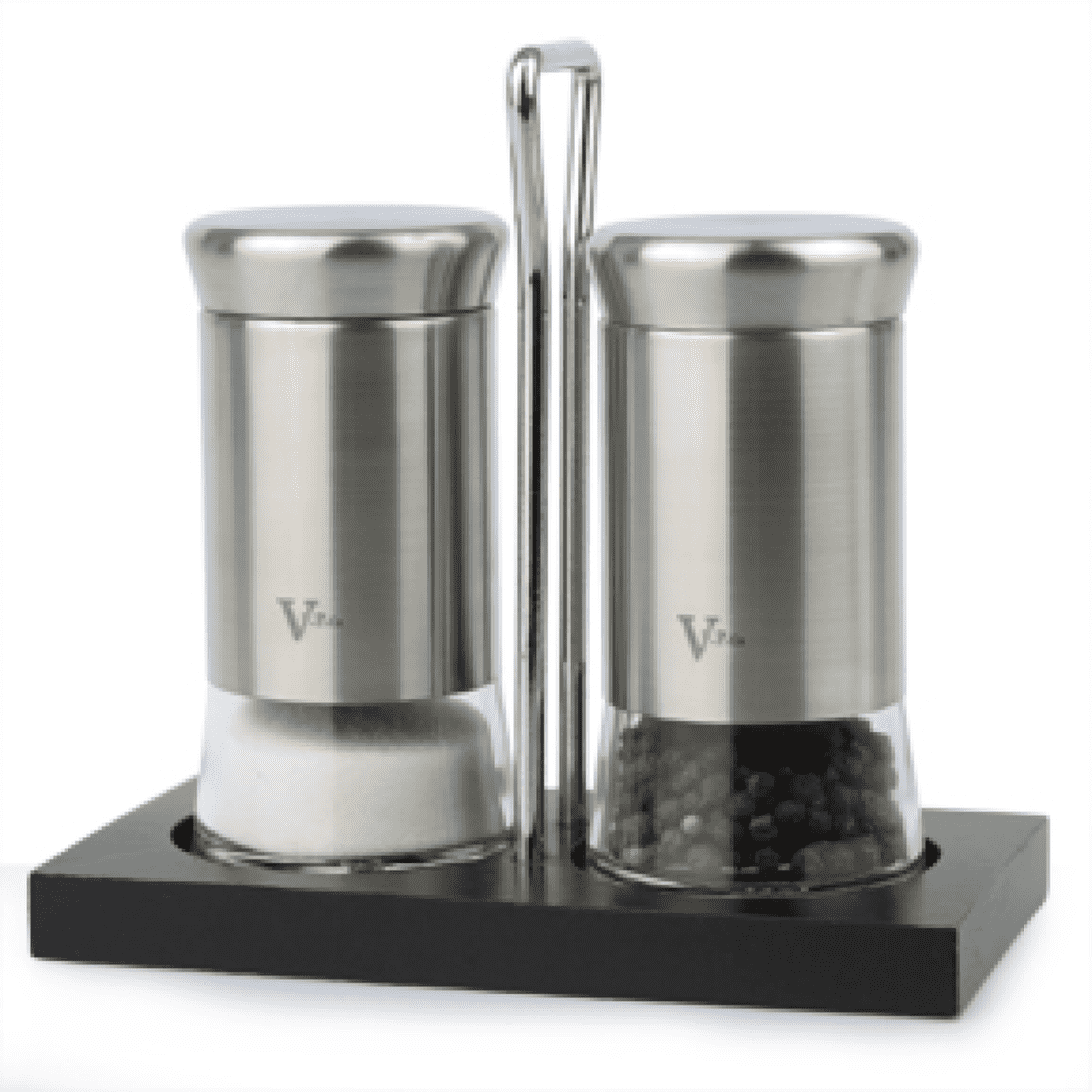 2-Piece Salt & Pepper Shaker Set with Stand