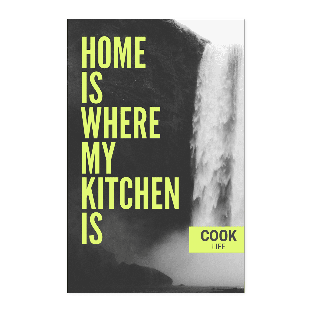 Original Cooking Temple Design - Kitchen Lovers Poster